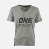 Logo Tee * | One Championship V Neck Warrior Tee (Gray) Outlet