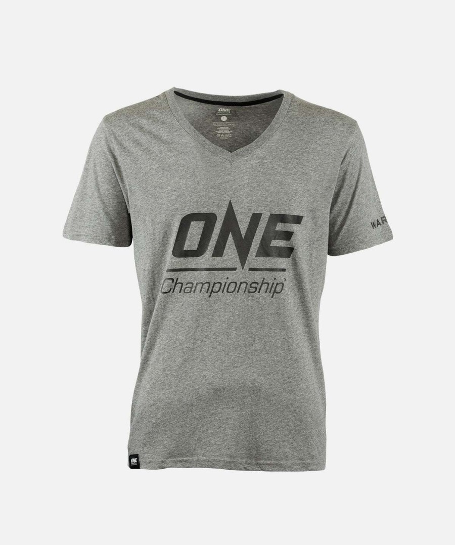 Logo Tee * | One Championship V Neck Warrior Tee (Gray) Outlet