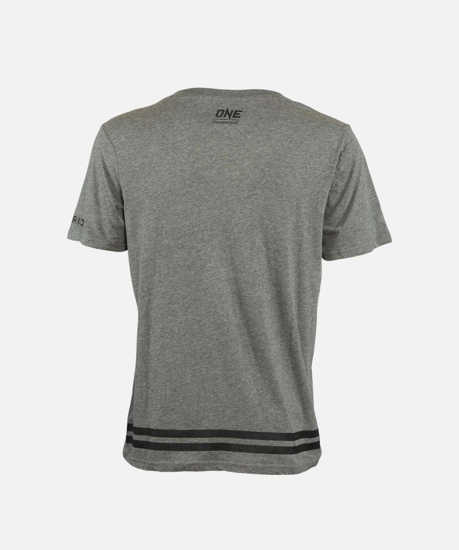 Logo Tee * | One Championship V Neck Warrior Tee (Gray) Outlet