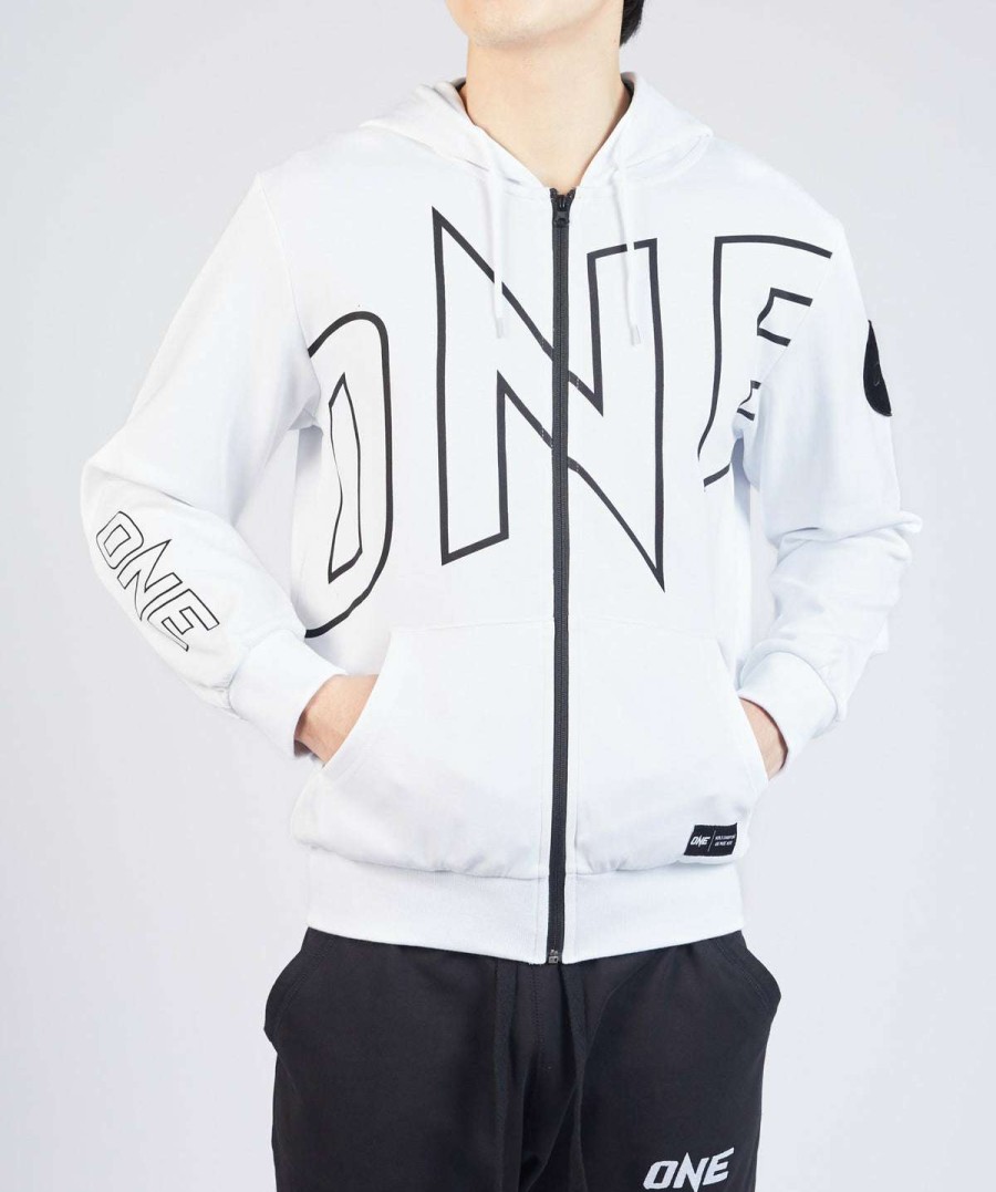 Hoodies * | One Walkout Zip Hoodie (White) Online Discount