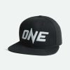 Accessories * | One White Logo Snapback Cap Fashionable