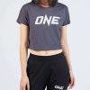 Logo Tee * | One Denim Blue Logo Crop Tee Bestsellers