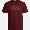 Logo Tee * | One Maroon Monotone Logo Tee Fashionable