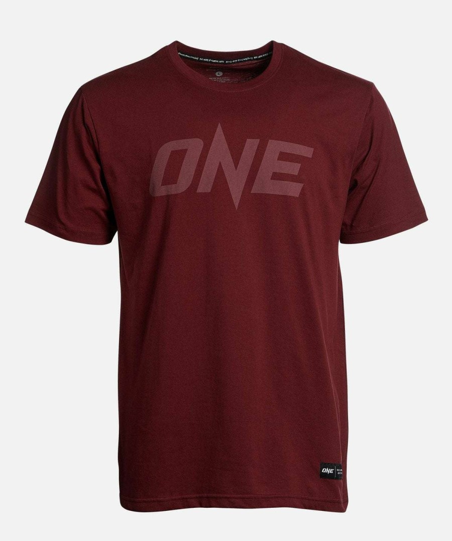 Logo Tee * | One Maroon Monotone Logo Tee Fashionable