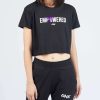 Logo Tee * | Empowered Crop Tee (Black) Best Price