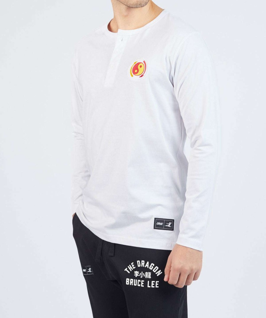 Logo Tee * | Bruce Lee Jun Fan Gung Fu Henley L/S Tee Special Style