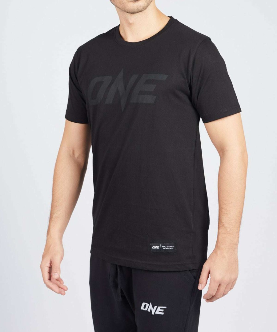 Logo Tee * | One Black Monotone Logo Tee New Arrivals