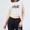 Logo Tee * | One White Logo Crop Tee Less Expensive