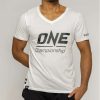 Logo Tee * | One Championship V Neck Warrior Tee (White) Less Expensive